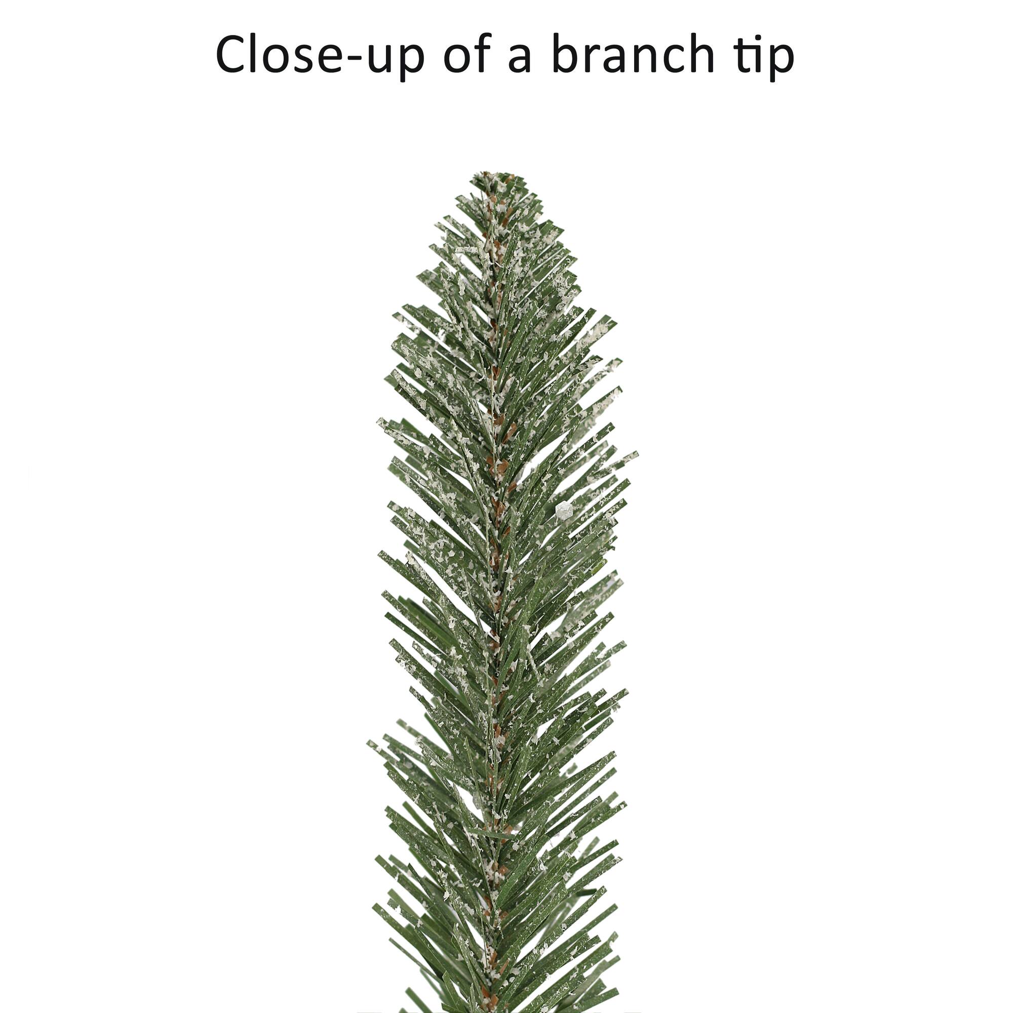 4ft. Pre-Lit Flocked Potted Trees with Battery-Operated Timer, 2ct.